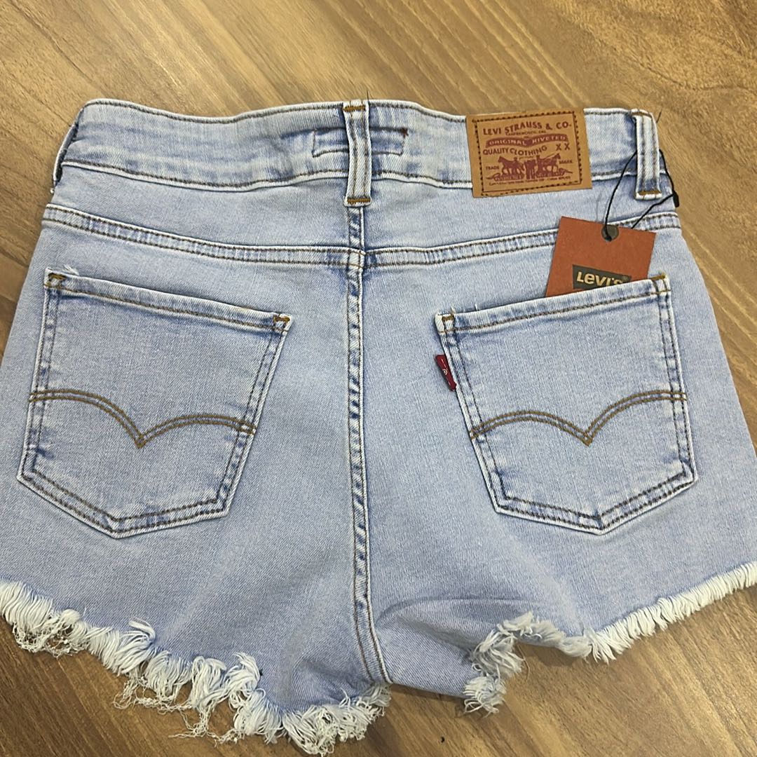 Levis kot mini şort — görsel 3/3