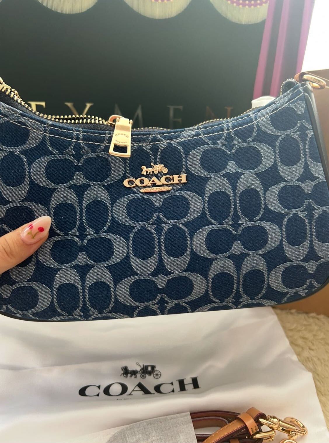COACH Teri Shoulder Bag Denim — görsel 14/20