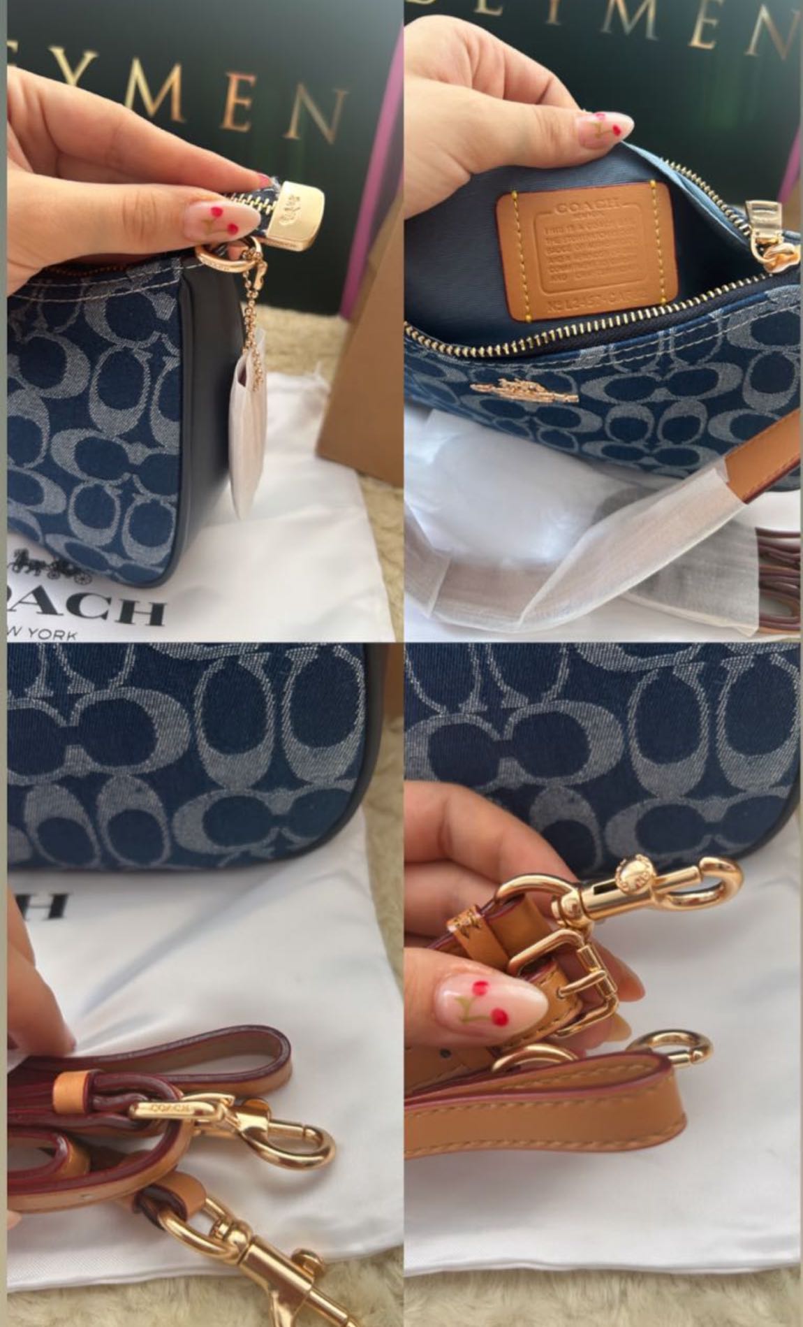 COACH Teri Shoulder Bag Denim — görsel 17/20