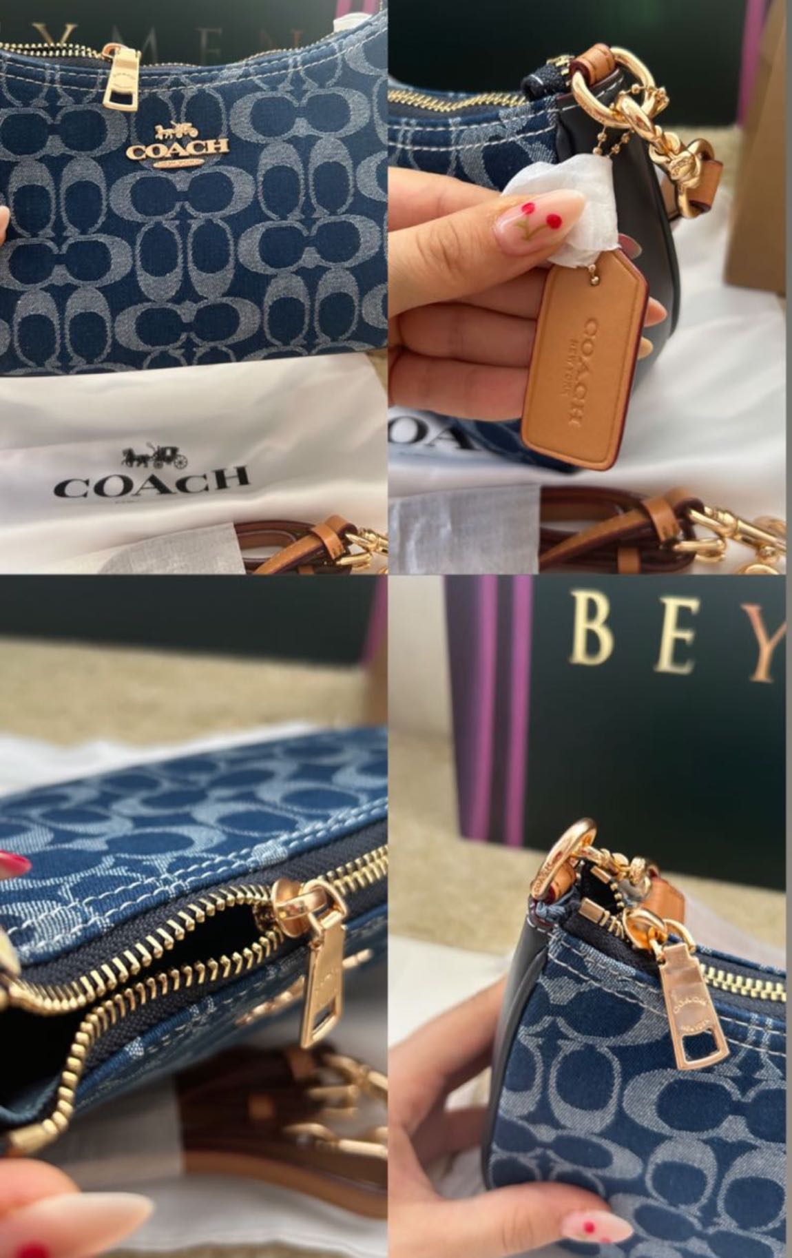 COACH Teri Shoulder Bag Denim — görsel 18/20