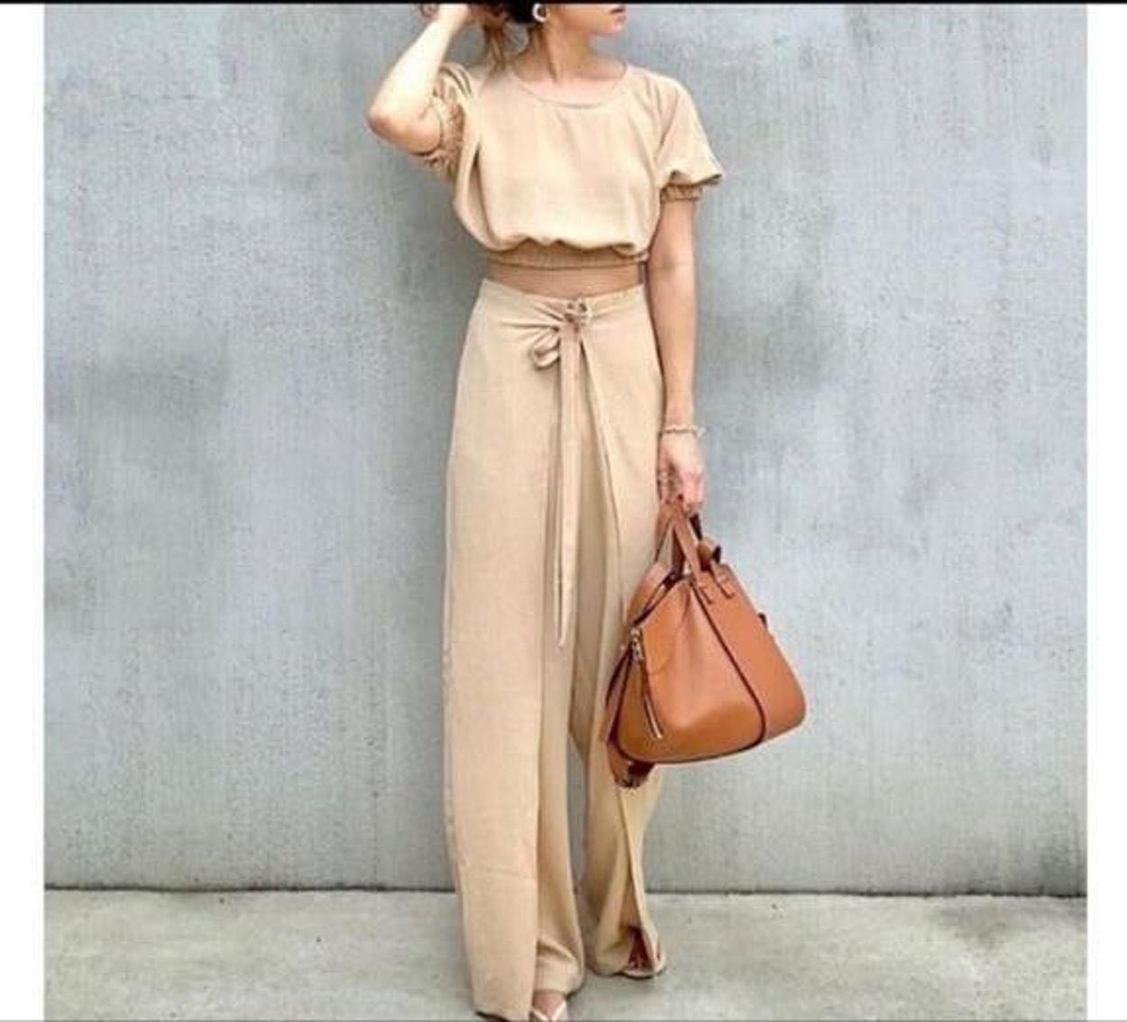 Zara rustik bohem takım pantolon bluz — görsel 3/8