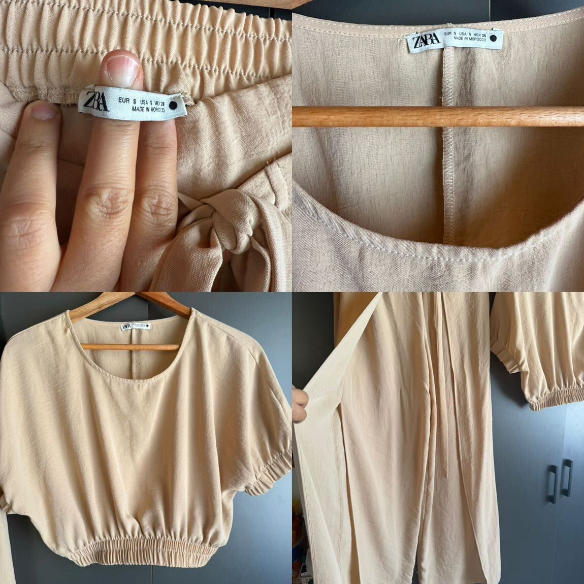 Zara rustik bohem takım pantolon bluz — görsel 5/8