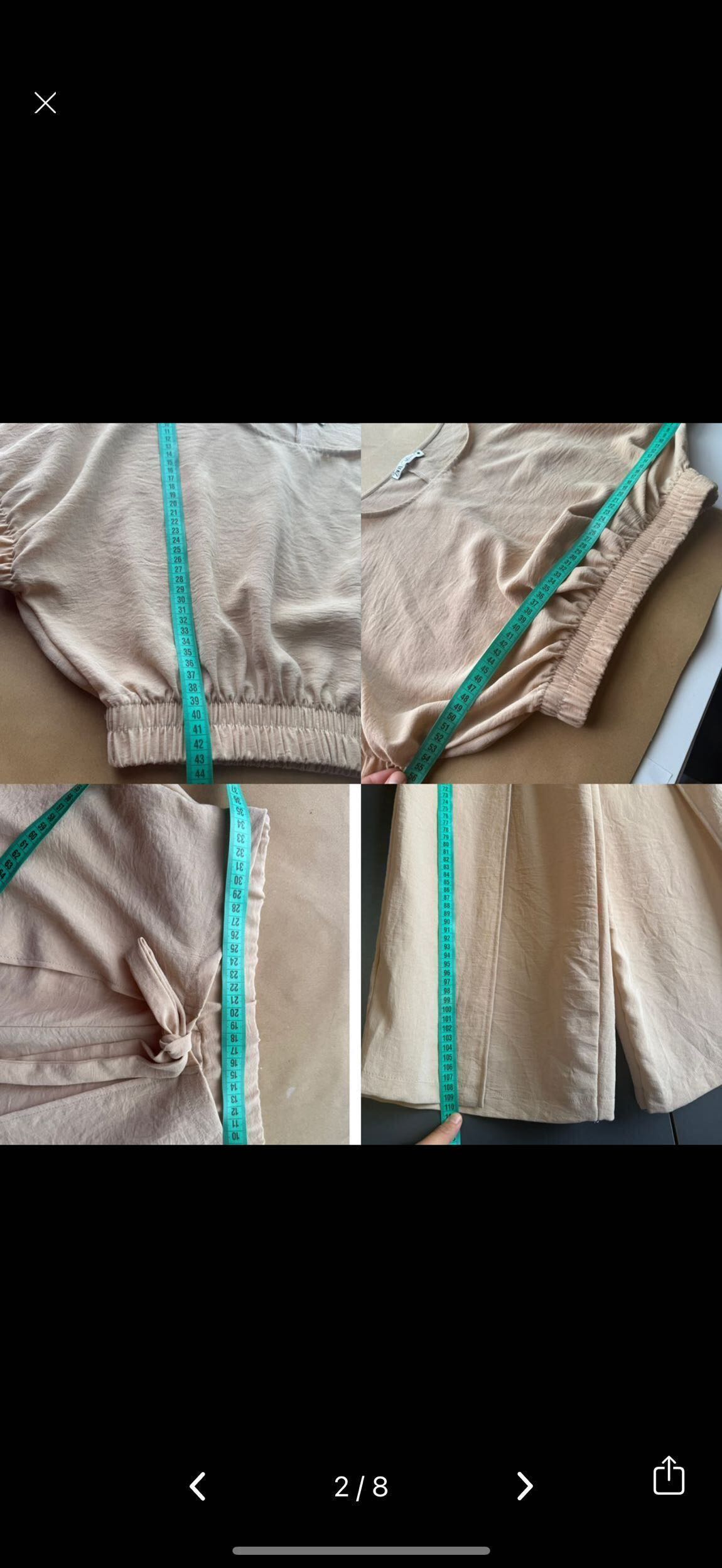 Zara rustik bohem takım pantolon bluz — görsel 6/8