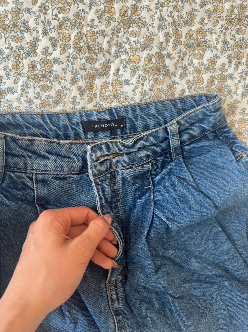 Kot şortlu Mini Etek — görsel 6/6