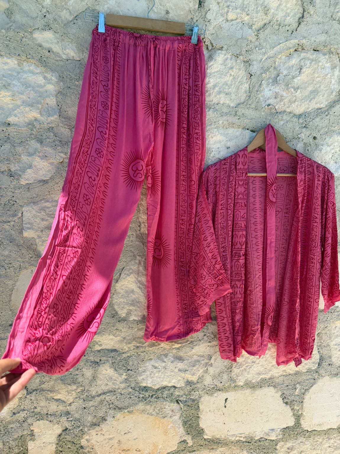 Hindistan om desen kimono pantolon — görsel 2/8
