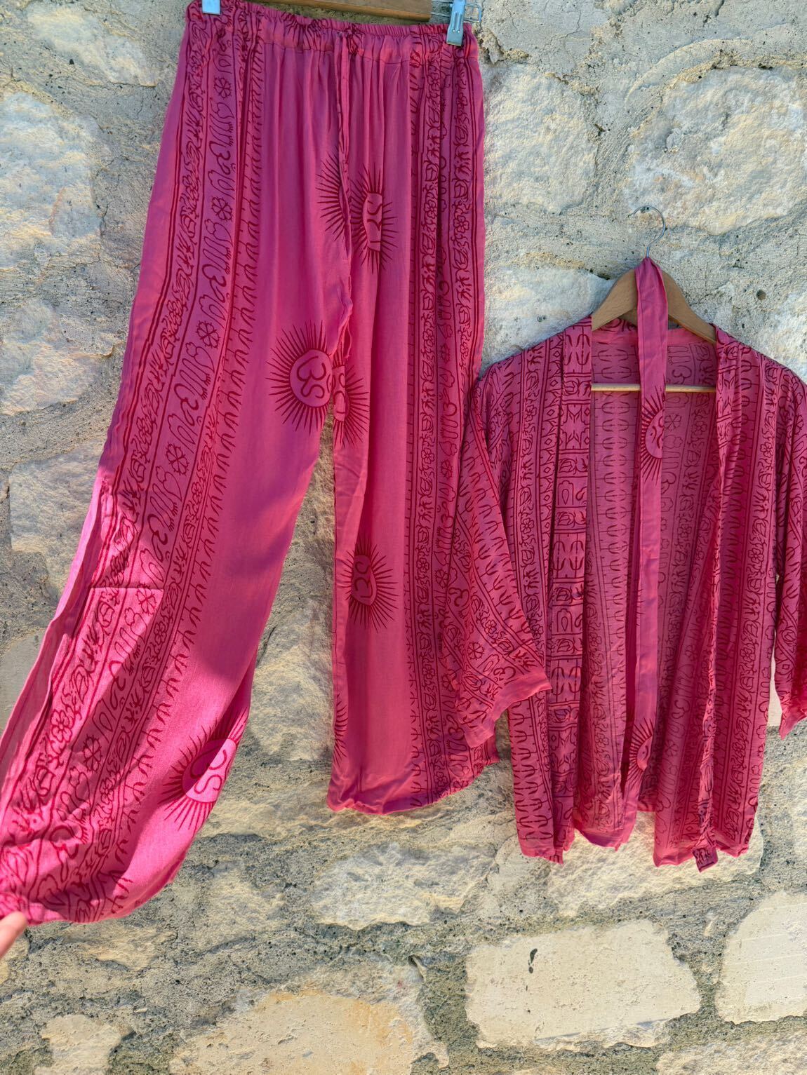 Hindistan om desen kimono pantolon — görsel 3/8