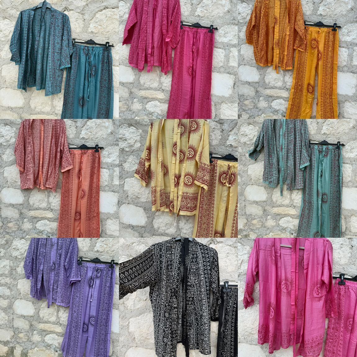 Hindistan om desen kimono pantolon — görsel 6/8