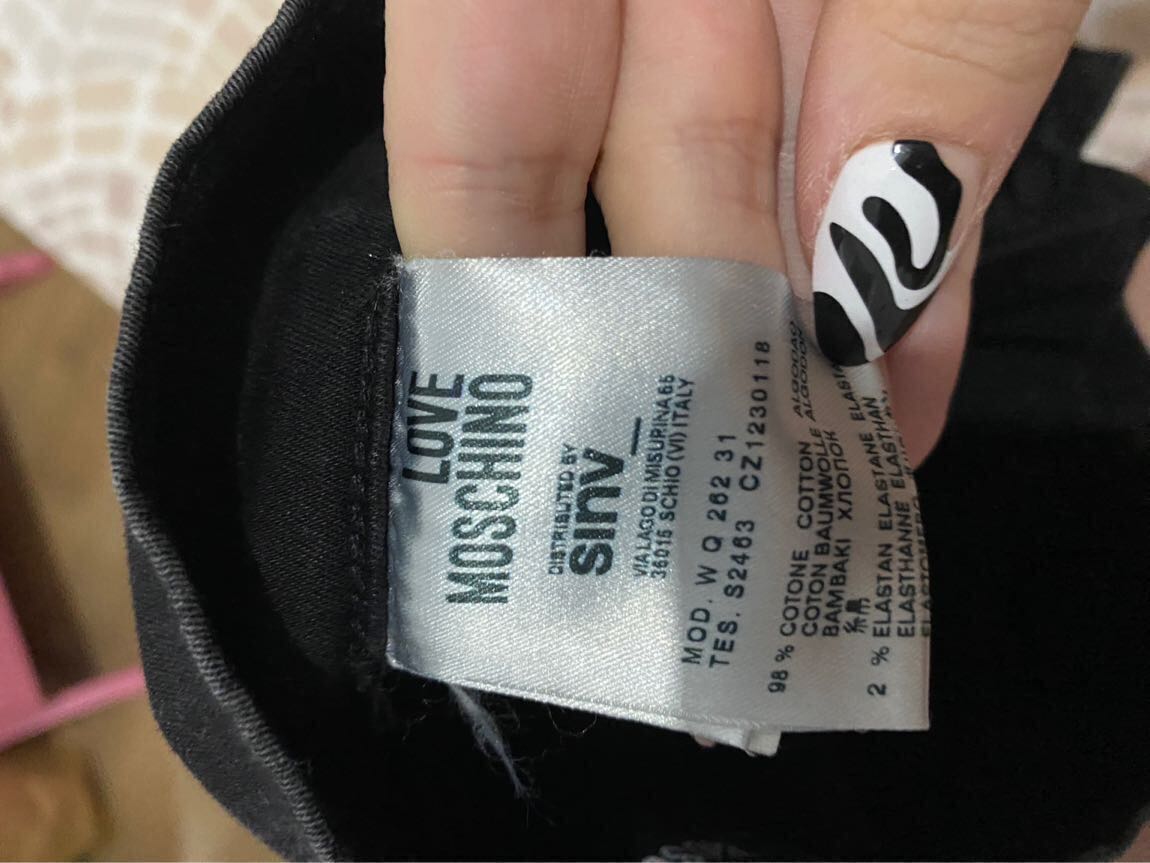 Love Moschino Siyah Taşlı Jean Pantolon — görsel 5/5