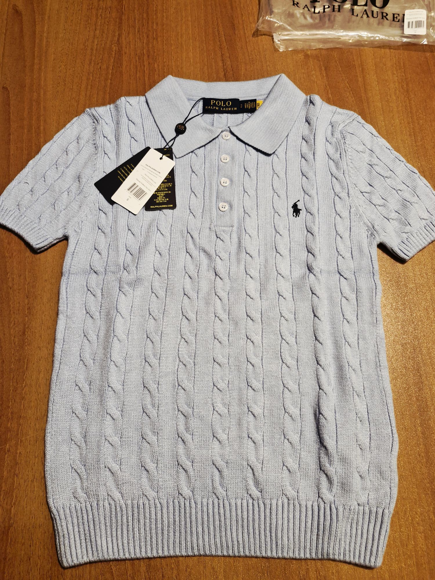 Polo Ralph Lauren Açık Mavi Triko Tshirt — görsel 4/5