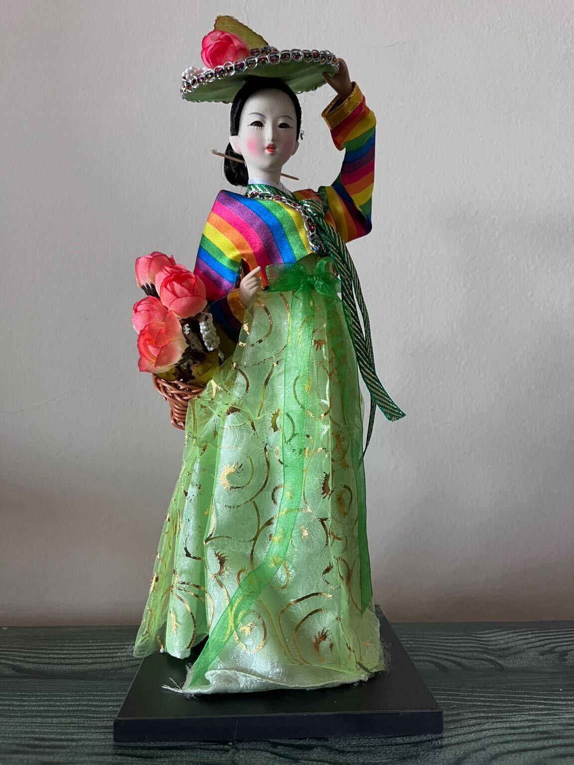 Kore Hanbok bebeği koleksiyonluk — görsel 2/5