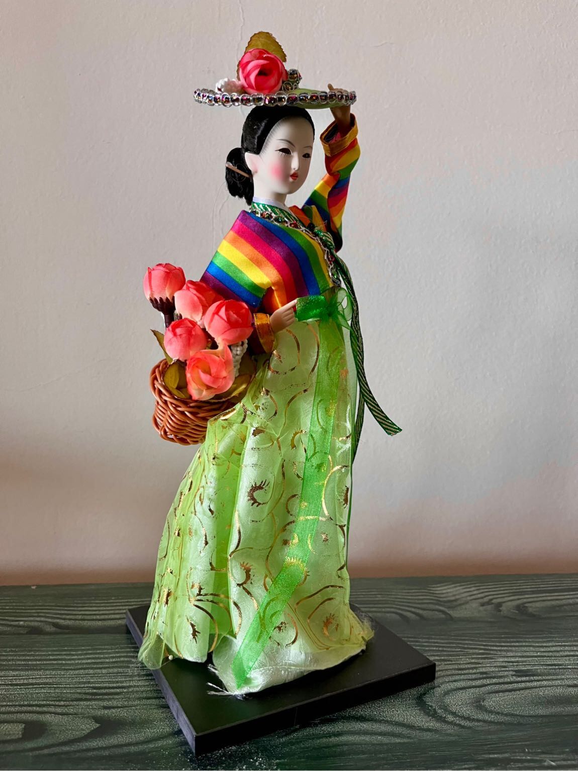 Kore Hanbok bebeği koleksiyonluk — görsel 3/5