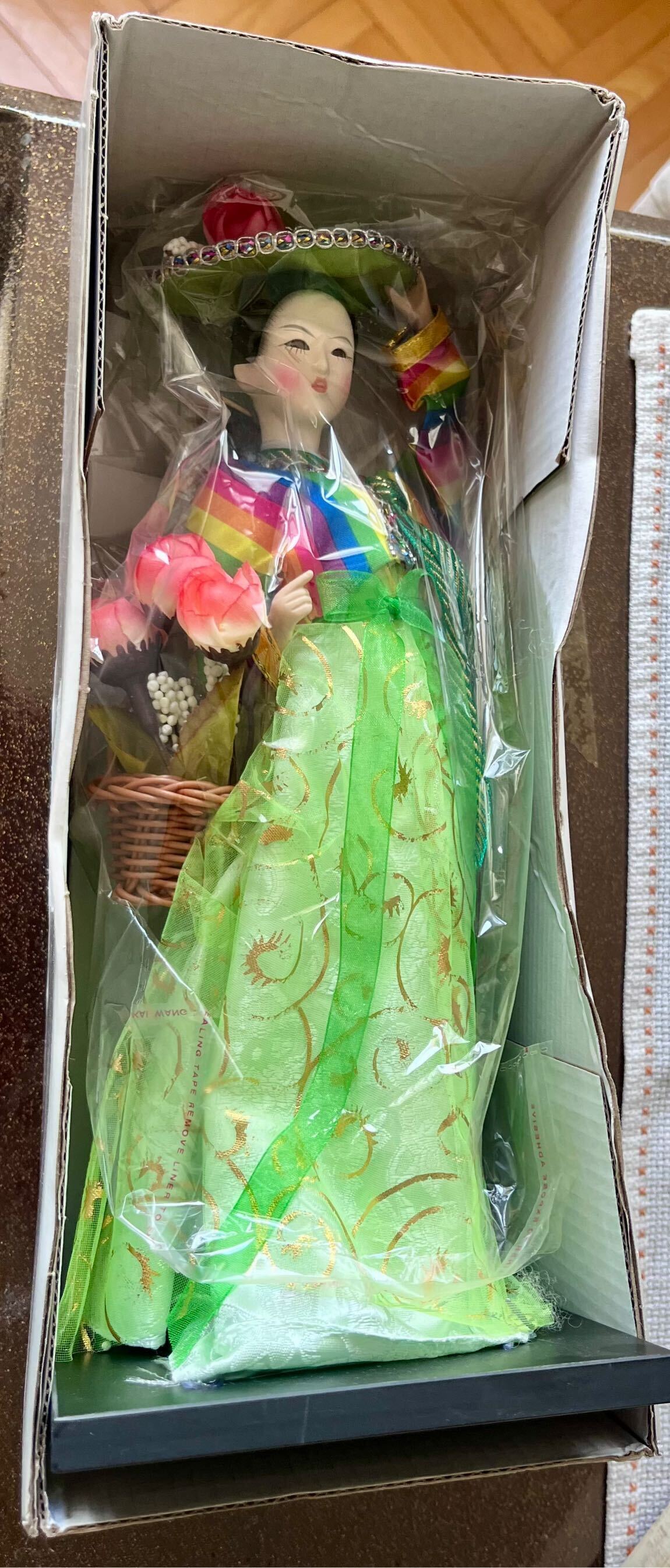 Kore Hanbok bebeği koleksiyonluk — görsel 5/5