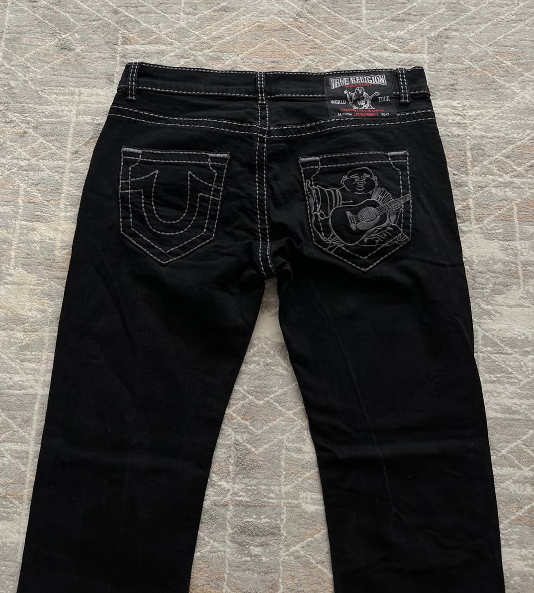 True Religion Siyah Jean Pantolon — görsel 2/8