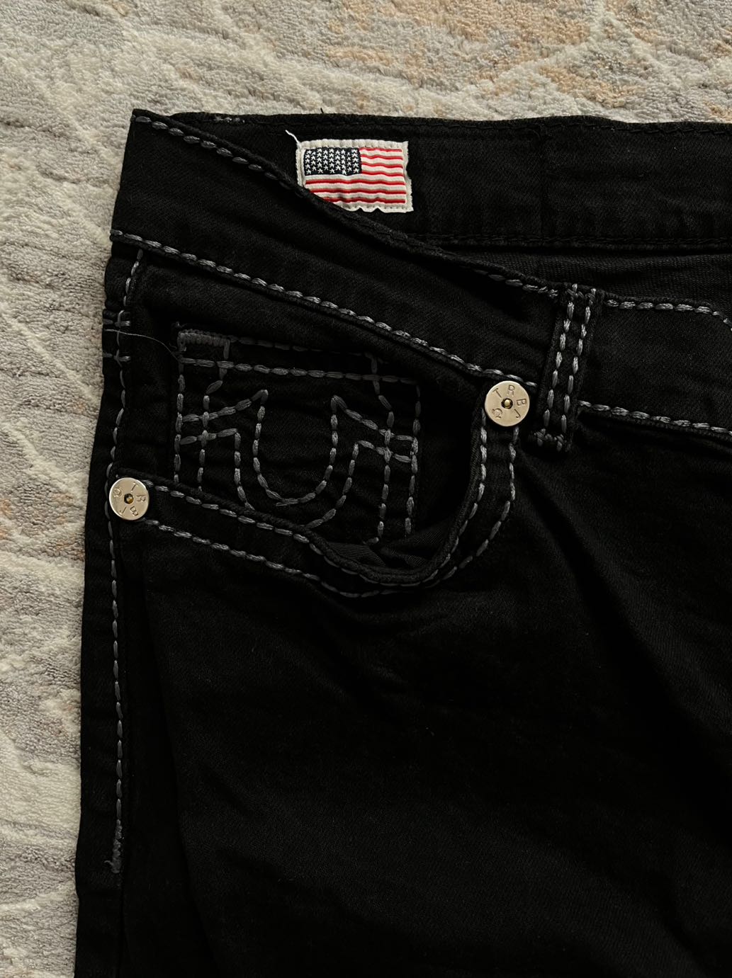True Religion Siyah Jean Pantolon — görsel 6/8
