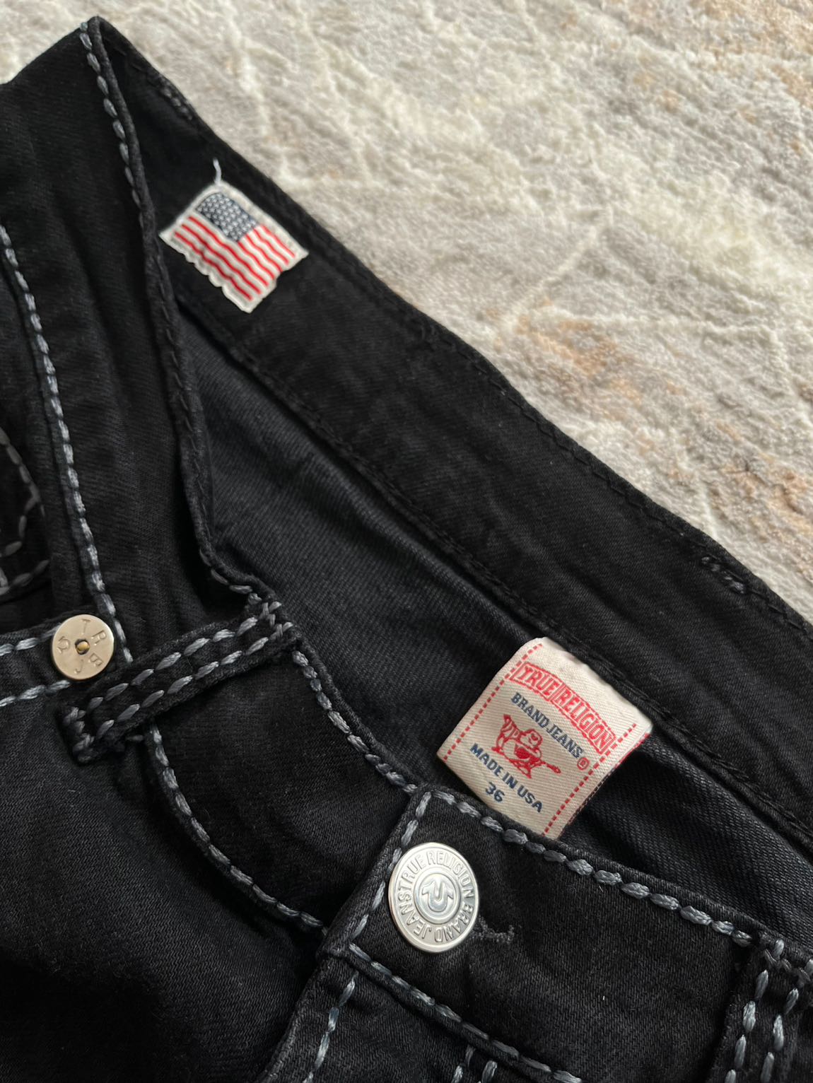 True Religion Siyah Jean Pantolon — görsel 7/8