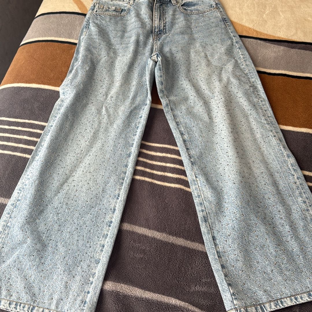Taşlı Kot Pantolon Mavi — görsel 4/6