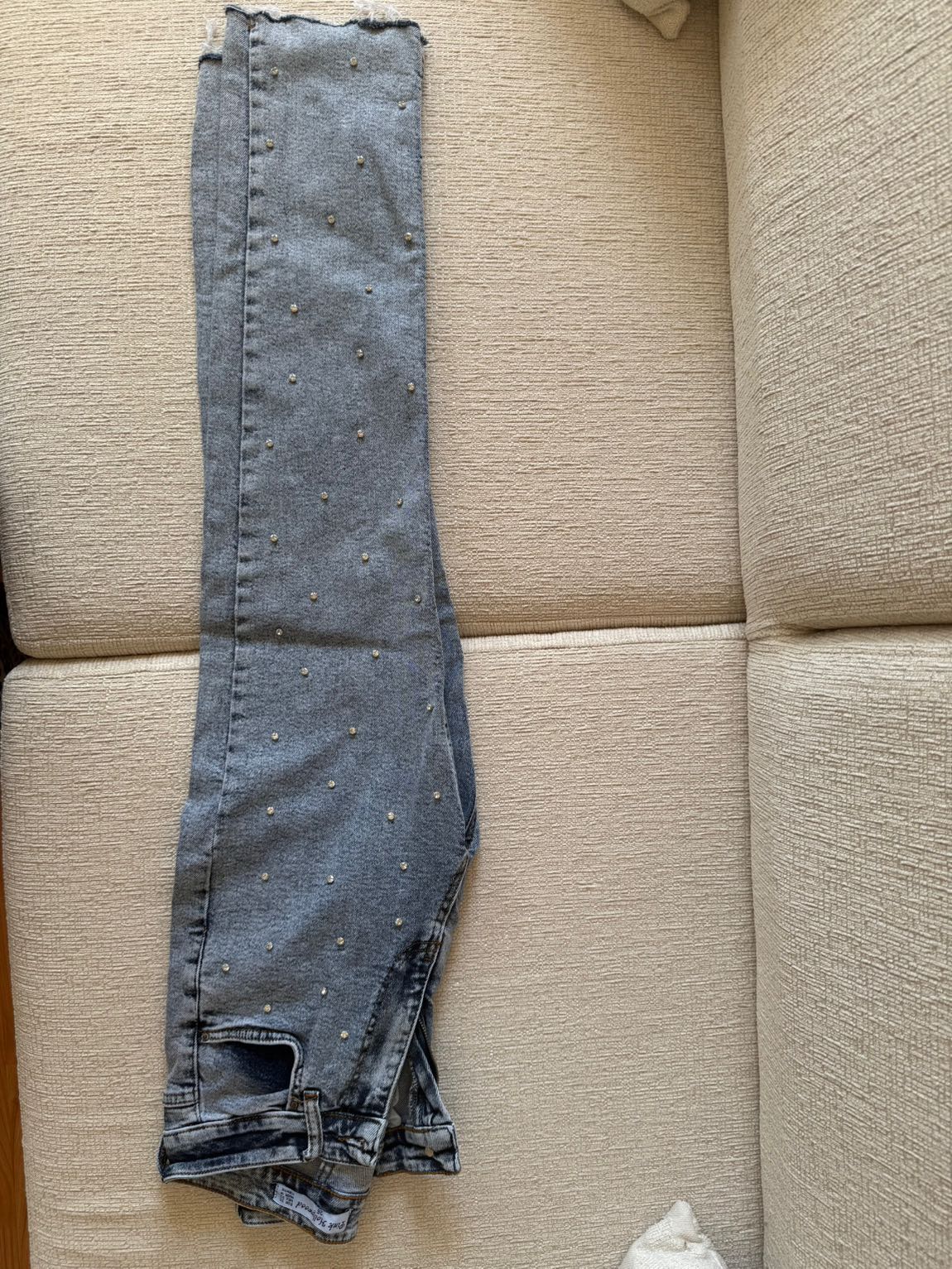 Taşlı Mavi Kot Pantolon — görsel 2/6
