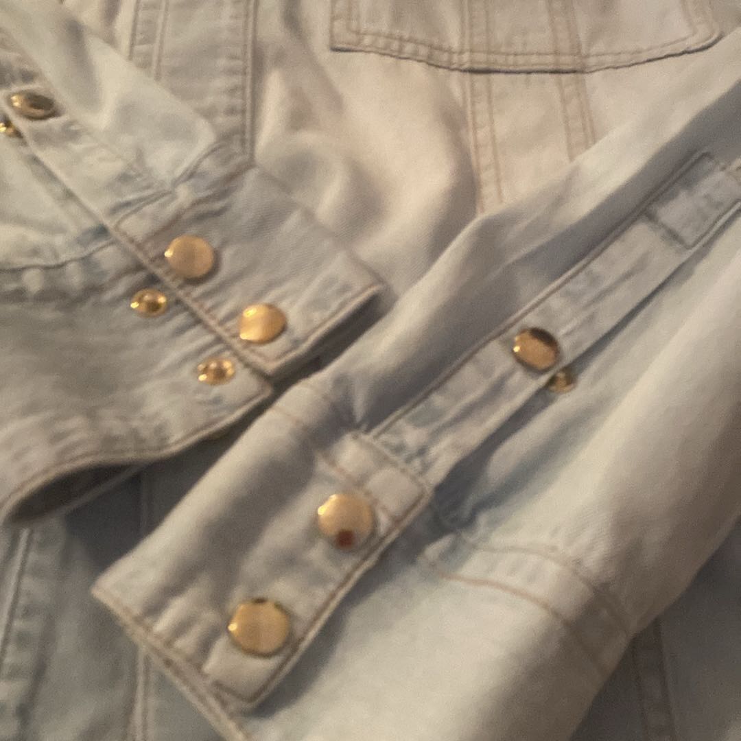 Balmain Açık Mavi Kot Gömlek ORJİNALDİR — görsel 3/7