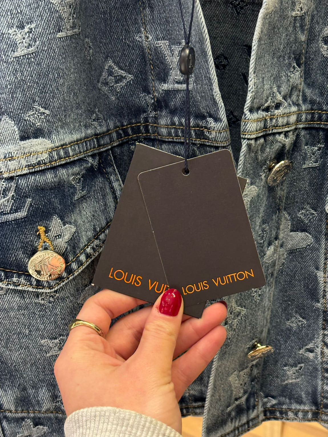 Louis Vuitton Mavi Kot Ceket — görsel 2/6