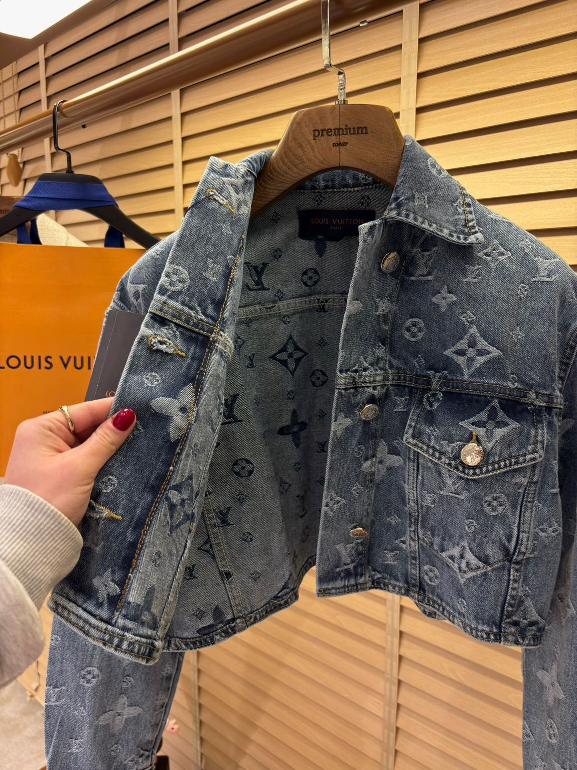Louis Vuitton Mavi Kot Ceket — görsel 4/6