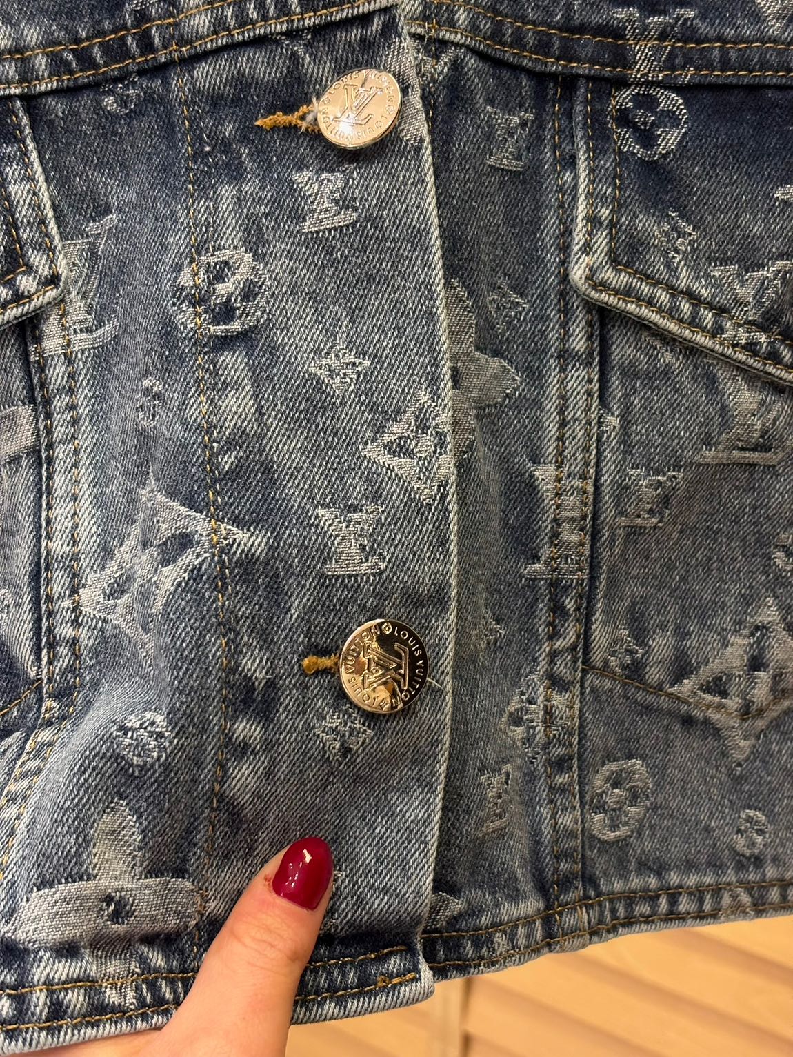Louis Vuitton Mavi Kot Ceket — görsel 6/6