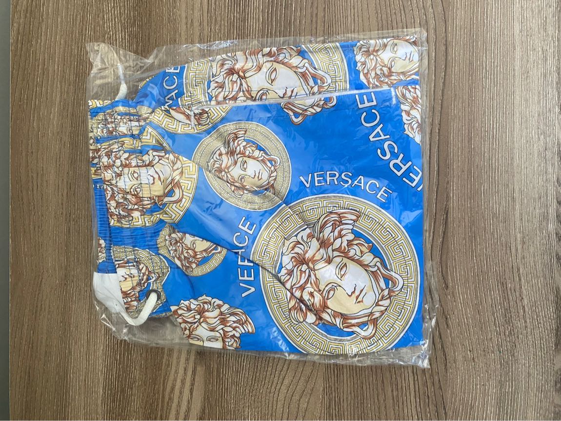 Versace Mavi Baskılı Mayo Şort — görsel 2/2