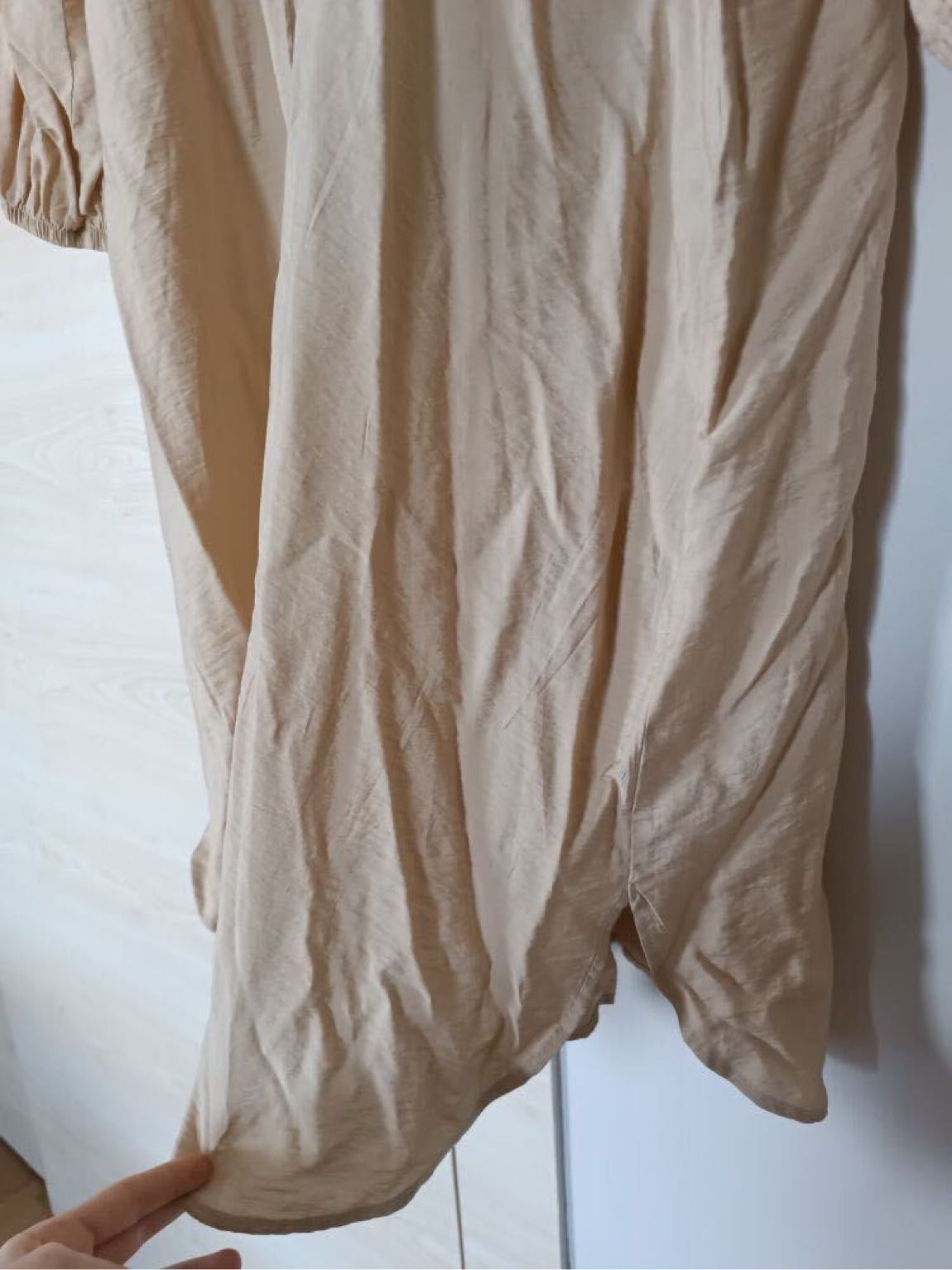 Kapüşonlu Beige Trençkot — görsel 8/8