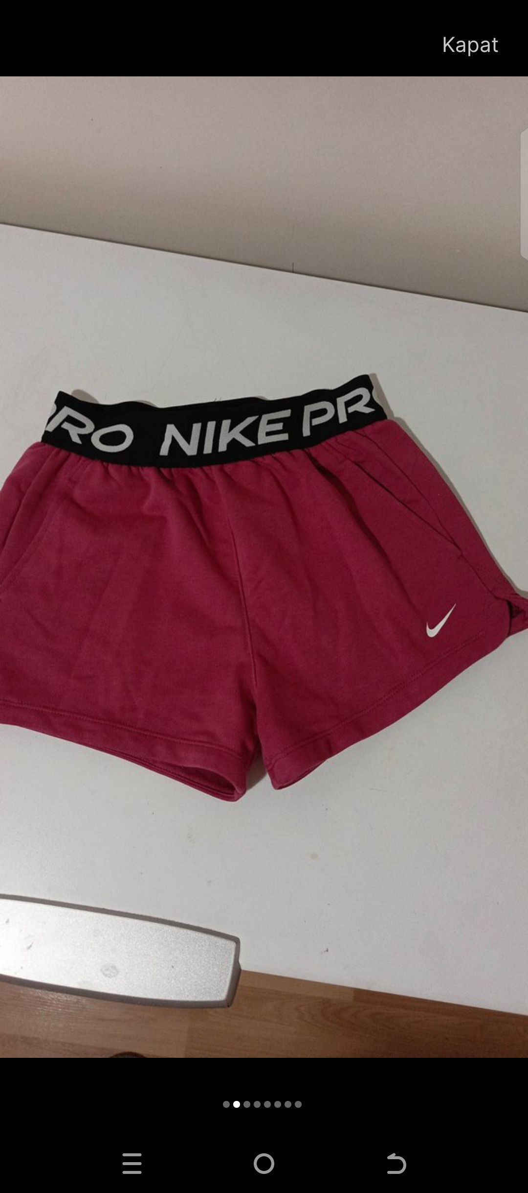 Nike Pembe Spor Şort — görsel 2/7