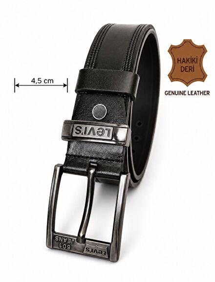 HAKİKİ DERİ KOT KEMERİ 4,5 CM