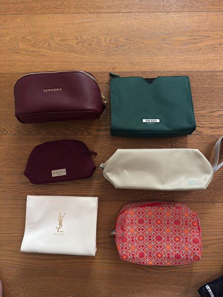 Prada Gucci Burberry makyaj Çantası