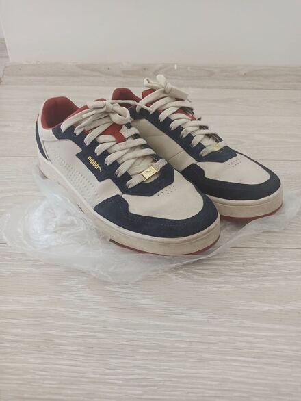 Puma court classic krem spor ayakkabı