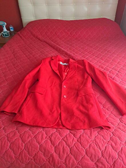 Zara Kırmızı Blazer Ceket