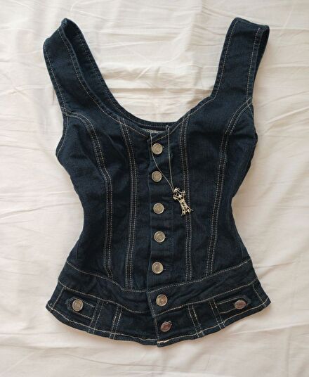Vintage İtalyan Jean Korse