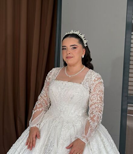 Taşlı Prenses Gelinlik