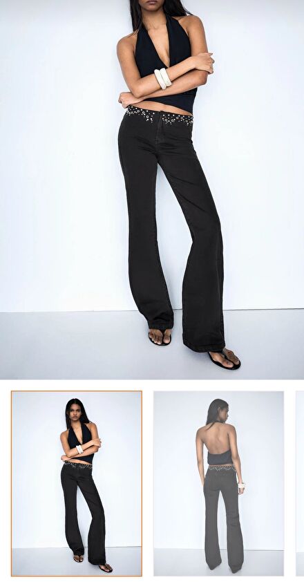 Bershka Siyah Kot Pantolon