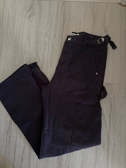 Pull & Bear Lacivert Kargo Pantolon