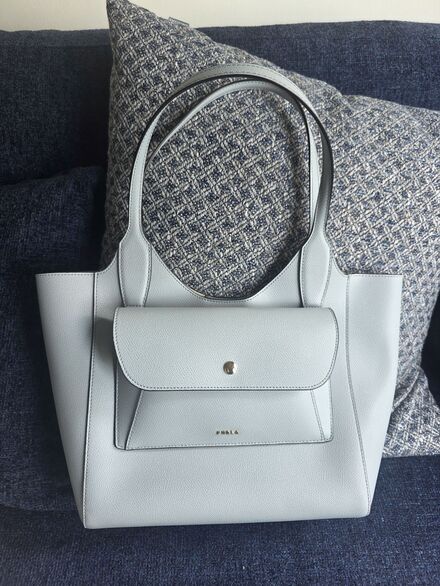 Furla Mavi Omuz Çantası