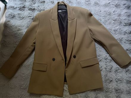 Zara haki vatkalı blazer