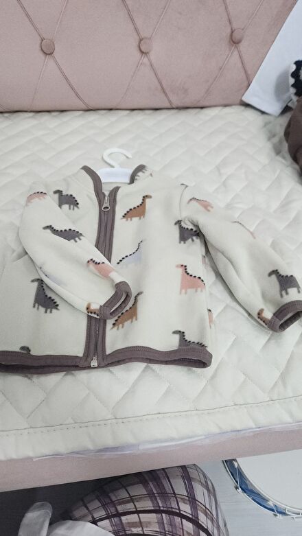 HelloBaby Dinozor Desenli Polar Hırka