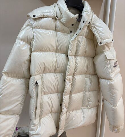 Moncler Krem Şişme Mont
