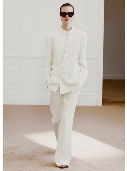 Krem Blazer Ceket