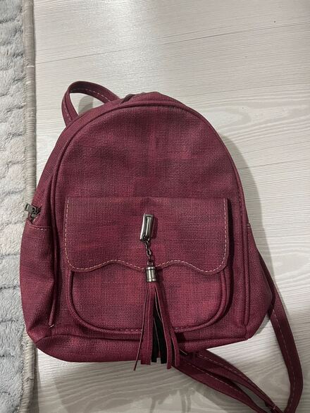 Bordo Mini Sırt Çantası
