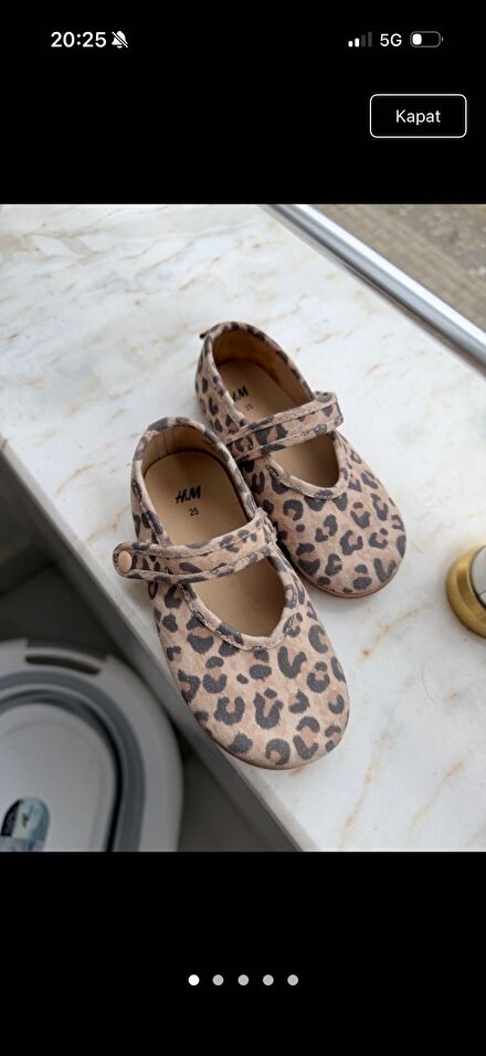 Leopar çocuk babet