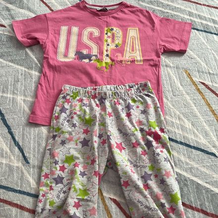 US Polo Assn. Kız Çocuk Pijama Takımı