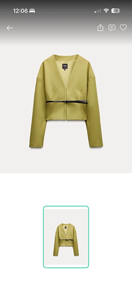 Zara Yeşil Ceket