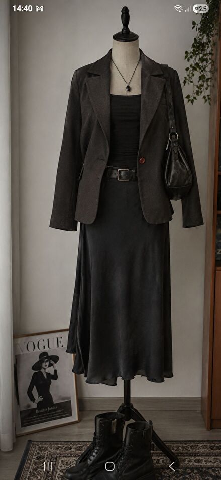 Gri Blazer Ceket