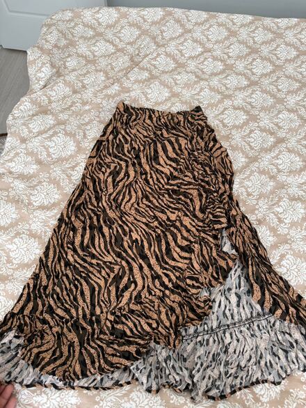 Zebra Desenli Etek