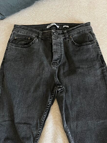 Zara Erkek Siyah Jean Pantolon