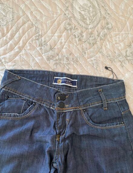 y2k vintage düşük bel bol paça pantolon