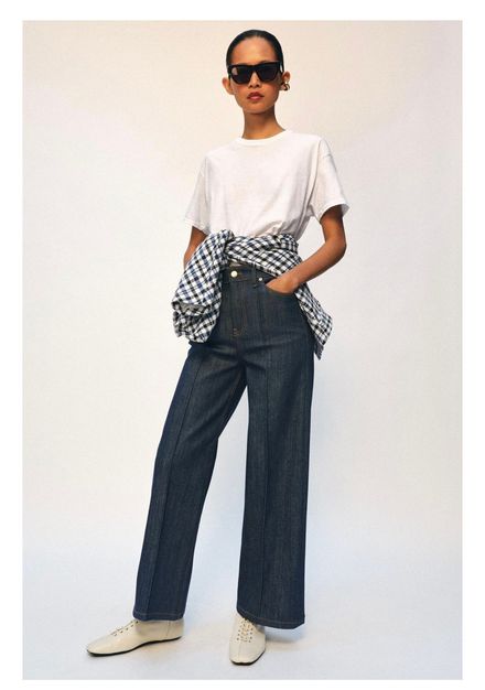 Zara yüksek bel palazzo jean